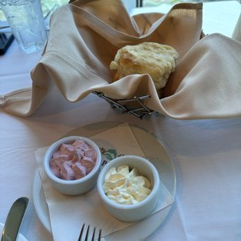 Dauphin's - Hibiscus butter and salted butter w/ complementary biscuits - Seafood Near Me - Mobile, Alabama
