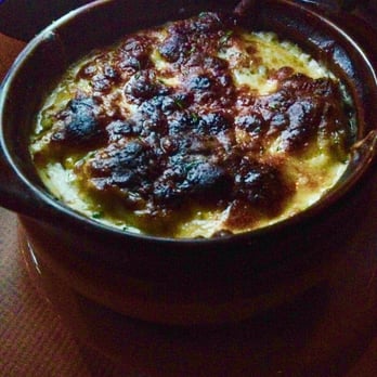 The Steakout - This onion soup was not burnt - actually very good!!! Pics ain't easy with the super mood lighting going on ;) - Seafood Near Me - Greendale, Wisconsin The Steakout - This onion soup was not burnt - actually very good!!! Pics ain't easy with the super mood lighting going on ;) - Seafood Near Me - Greendale, Wisconsin