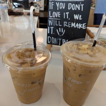 Early Bird Coffee - Cookie Butter Latte and Salted Caramel Banana latte - Coffee & Tea Near Me - San Antonio, Texas Early Bird Coffee - Cookie Butter Latte and Salted Caramel Banana latte - Coffee & Tea Near Me - San Antonio, Texas