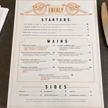 Eberly - Brunch Menu - Bars Near Me - Austin, Texas