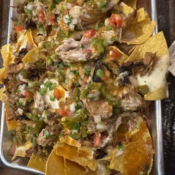 Blue Oak BBQ - Nachos (really good) - Barbeque Near Me - New Orleans, Louisiana Blue Oak BBQ - Nachos (really good) - Barbeque Near Me - New Orleans, Louisiana