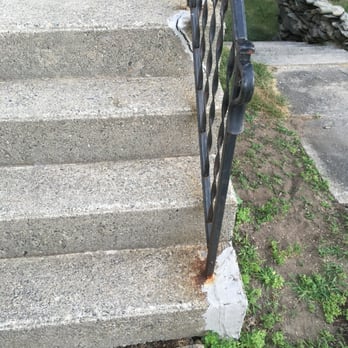 Richard's Masonry - My stairs with the "Band-Aid" fixes used by the previous owners. - Masonry/Concrete Near Me