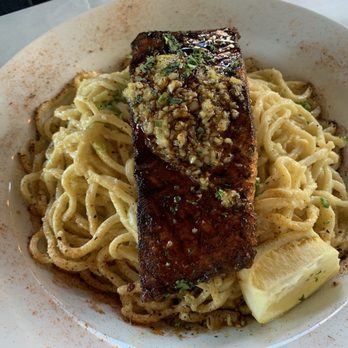 Chef Smelly's - Blackened salmon with pasta - Cajun/Creole Near Me - Oakland, California Chef Smelly's - Blackened salmon with pasta - Cajun/Creole Near Me - Oakland, California