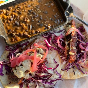 The Thirsty Merchant - Salmon Tacos - New American Near Me - Valley Village, California The Thirsty Merchant - Salmon Tacos - New American Near Me - Valley Village, California