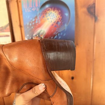 Leather Magic - Replaced wooden heel - Shoe Repair Near Me - San Diego, California Leather Magic - Replaced wooden heel - Shoe Repair Near Me - San Diego, California