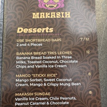 Makasih - Dessert Menu - Pan Asian Near Me - Camarillo, California Makasih - Dessert Menu - Pan Asian Near Me - Camarillo, California