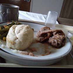 Park Villa - A piece of meat that was tough and raw! Look at the roll it is raw too!