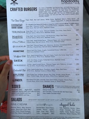 Menu photo 7 Hopdoddy Burger Bar Houston, TX Menu photo 7 Hopdoddy Burger Bar Houston, TX