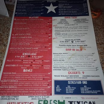 El Jefe Texican Cantina - Menu - Tex-Mex Near Me - Charleston, South Carolina El Jefe Texican Cantina - Menu - Tex-Mex Near Me - Charleston, South Carolina