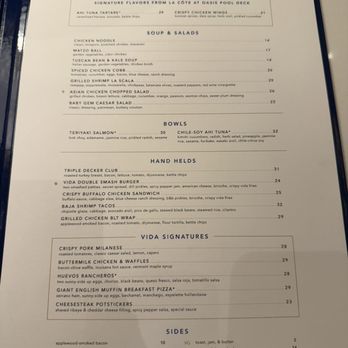 Vida - menu (2/2) - American Near Me - Las Vegas, Nevada