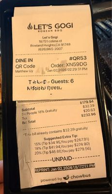 Menu photo 3 Let's Gogi Rowland Heights, CA