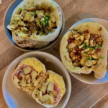 The Daily - Hummus Bowl w Chicken & Breakfast Burrito w Chicken - Coffee & Tea Near Me - Charleston, South Carolina