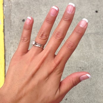 Waipio Nails - Mani with gelish French tips - Nail Salons Near Me - Waipahu, Hawaii