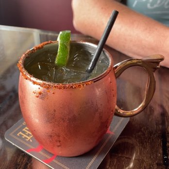 Seabiscuit Cafe - Spicy Mango Mule - Bars Near Me - Mackinac Island, Michigan Seabiscuit Cafe - Spicy Mango Mule - Bars Near Me - Mackinac Island, Michigan