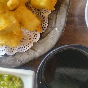Niya Sushi - Fried tofu with fresh wasabi and soy sauce - Sushi Bars Near Me - Huntington Beach, California