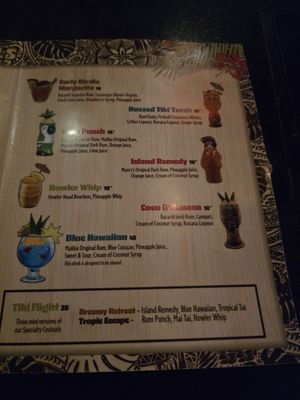 Menu photo 2 The Tiki Bar Las Vegas, NV