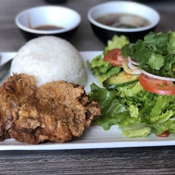 Pho 101 - Chicken and rice dish, cane with a side of soup - Vietnamese Near Me - Westminster, California Pho 101 - Chicken and rice dish, cane with a side of soup - Vietnamese Near Me - Westminster, California