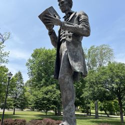 Centre College - Abe Lincoln can be found in front of the library