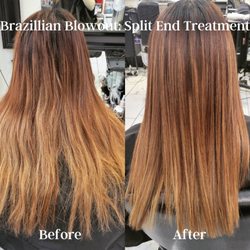 Brazilian Blowout: Split-End Treatment by Meghan