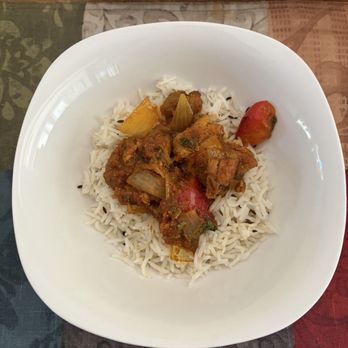 Zaika Restaurant - Kadahi Chicken over Zeera Rice - Indian Near Me - Bolingbrook, Illinois