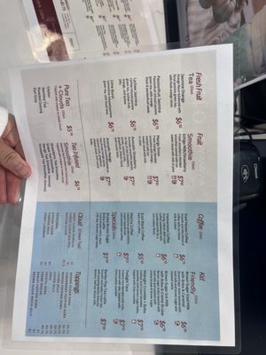 Menu photo 7 Otto Tea Shoppe Redondo Beach, CA