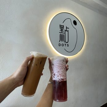 Dots Boba - Coffee HK Milk Tea and Grapes Tea Slush - Bubble Tea Near Me - San Francisco, California