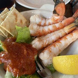 Shrimp cocktail.