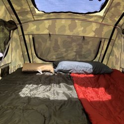 Rack Attack Los Angeles - This is a three person tent, more comfortable as a two. We had plenty of head and leg room. My brother-in-law at 6'6" would be comfortable.
