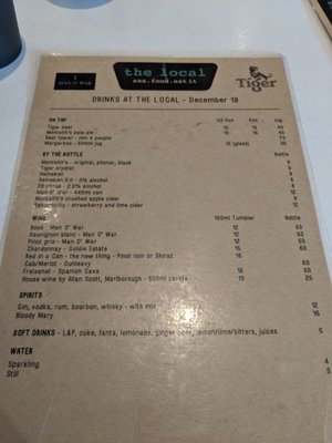 Menu photo 2 The Local Auckland, AUK Menu photo 2 The Local Auckland, AUK