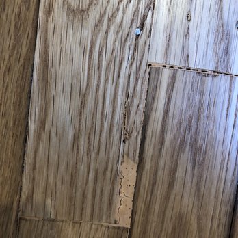 Finishing Touch Hardwood Floors - The new board that Sean ruined installing and just puttied in - Flooring Near Me Finishing Touch Hardwood Floors - The new board that Sean ruined installing and just puttied in - Flooring Near Me