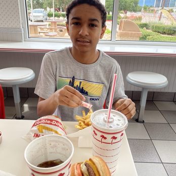 In-N-Out Burger - ...and my son knows what's up with INO! It's a whole family thing y'all! - Fast Food Near Me - Arlington, Texas