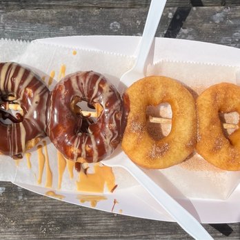Donutz On A Stick - Chocolate peanut butter & cinnamon sugar - Desserts Near Me - Duck, North Carolina Donutz On A Stick - Chocolate peanut butter & cinnamon sugar - Desserts Near Me - Duck, North Carolina