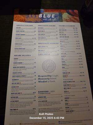 Menu photo 7 Blue Sushi Sake Grill Westwood, KS