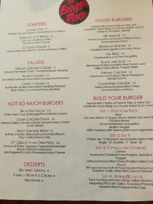 Menu photo 2 The Burger place Anaheim, CA Menu photo 2 The Burger place Anaheim, CA
