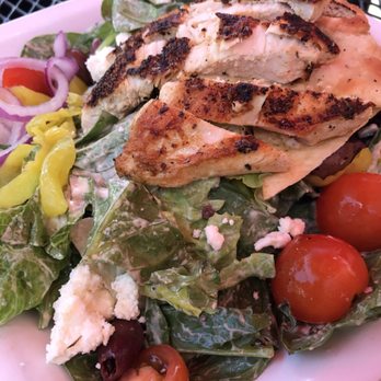 Lunch. Supper! - The Roman Greek salad plus blackened chicken. Really tasty! - New American Near Me - Richmond, Virginia Lunch. Supper! - The Roman Greek salad plus blackened chicken. Really tasty! - New American Near Me - Richmond, Virginia