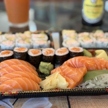 Omakase Asian Cuisine - Salmon Lover -- and California roll BOGO. Salad not shown. - Chinese Near Me - Riverview, Florida Omakase Asian Cuisine - Salmon Lover -- and California roll BOGO. Salad not shown. - Chinese Near Me - Riverview, Florida