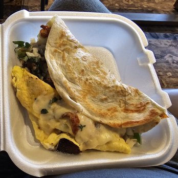 Fernando's Street Kitchen - Brisket breakfast quesidilla I order every Saturday morning at the farm market. - Mexican Near Me - Batavia, Illinois