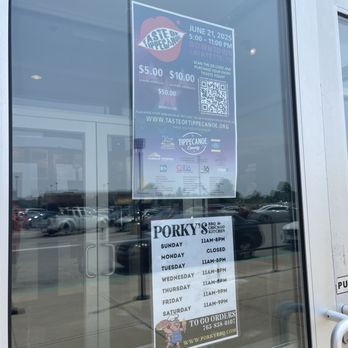 Porky's BBQ & Chicago Kitchen - Hours and a flyer - Barbeque Near Me - Lafayette, Indiana