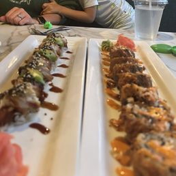 Country roll and the special roll (eel, avocado,cream cheese..... so good!) Country roll and the special roll (eel, avocado,cream cheese..... so good!)