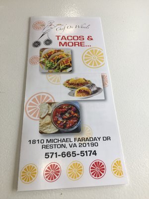 Menu photo 7 Taco Zocalo Reston, VA