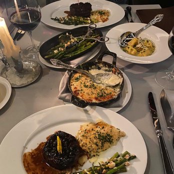 Maple & Ash - Petite filet with potatoes gratin and asparagus - Steakhouses Near Me - Scottsdale, Arizona Maple & Ash - Petite filet with potatoes gratin and asparagus - Steakhouses Near Me - Scottsdale, Arizona