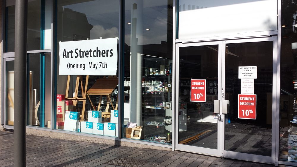 ART STRETCHERS Updated September 2024 189 Hindley Street, Adelaide