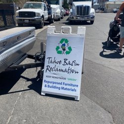 Tahoe Basin Reclamation - Signage outside