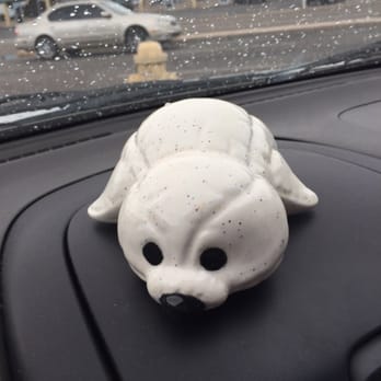 Art Attack - A seal I painted, with white speckled paint - Paint-Your-Own Pottery Near Me - Albuquerque, New Mexico