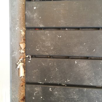Ecoline Windows - Outside deck leftover mess - Windows Installation Near Me - Edmonton, Alberta