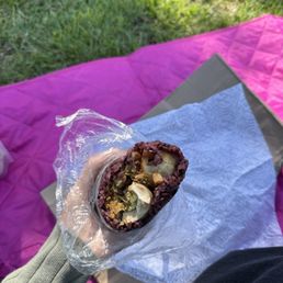 Purple Sticky Rice Roll with Braised Pork 紫米滷肉飯糰 Purple Sticky Rice Roll with Braised Pork 紫米滷肉飯糰