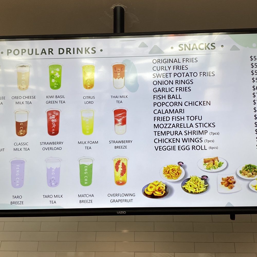 Feng Cha - Milpitas - Drink and snacks menu - Desserts Near Me - Milpitas, California Feng Cha - Milpitas - Drink and snacks menu - Desserts Near Me - Milpitas, California