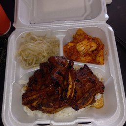 Short Ribs with Kimche and sprouts