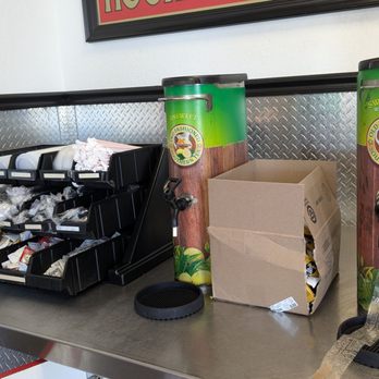 Firehouse Subs - condiments, ketchup, mustard, mayonnaise and untensils, forks, spoons, knife, straws, carry drinks containers and napkins - Sandwiches Near Me - Clinton, Maryland