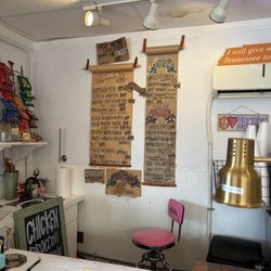 Dirt Hippie Kitchen & Mercantile - Menu- really cute display on butcher paper